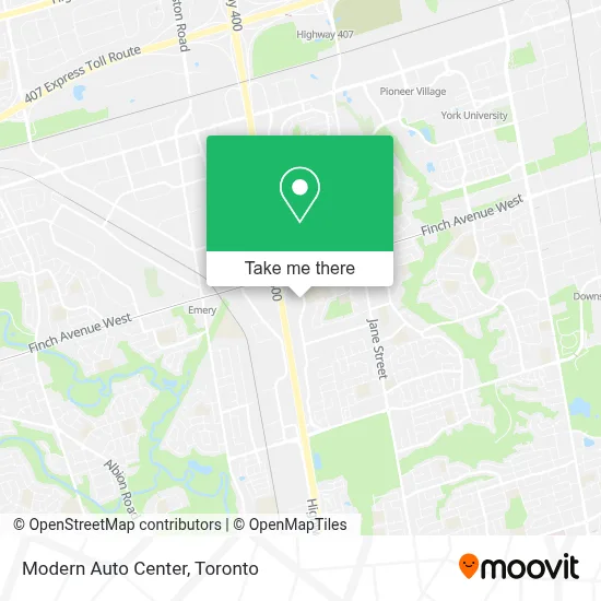 Modern Auto Center map