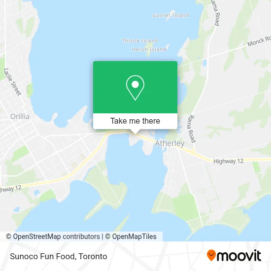 Sunoco Fun Food map