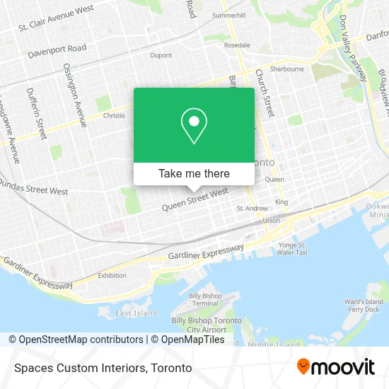 Spaces Custom Interiors map