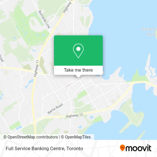 Full Service Banking Centre map