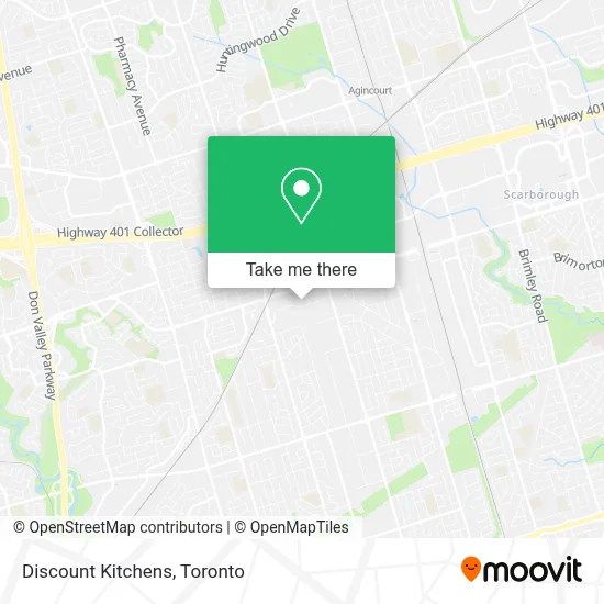 Discount Kitchens map