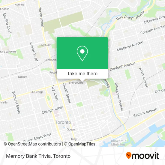 Memory Bank Trivia map