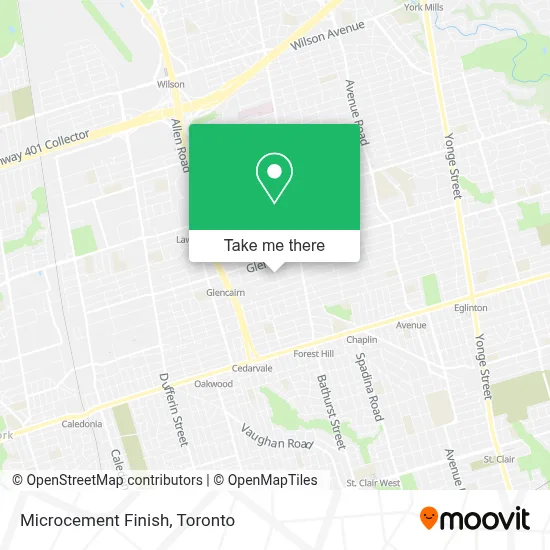 Microcement Finish map