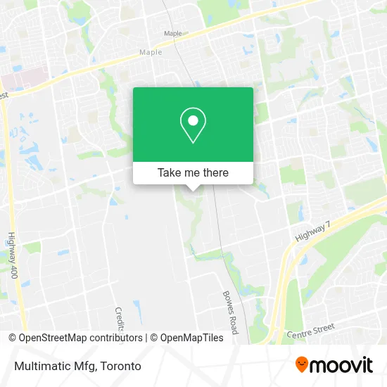 Multimatic Mfg map