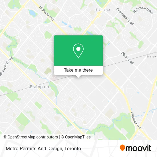 Metro Permits And Design map