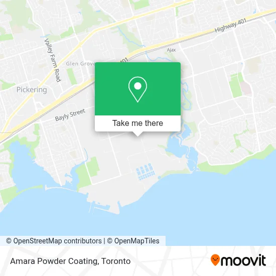 Amara Powder Coating map