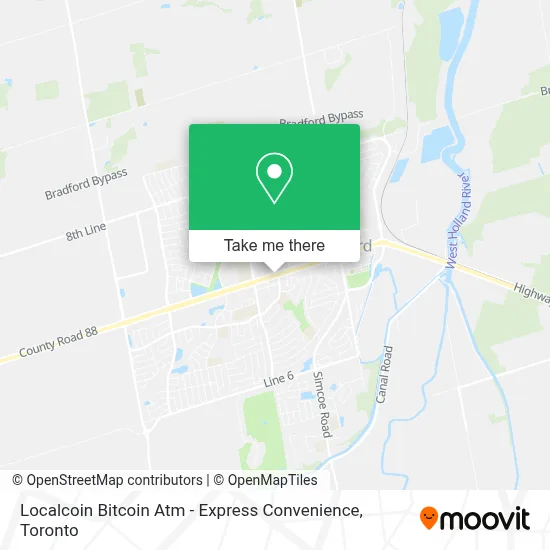 Localcoin Bitcoin Atm - Express Convenience map