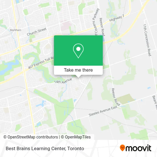 Best Brains Learning Center map