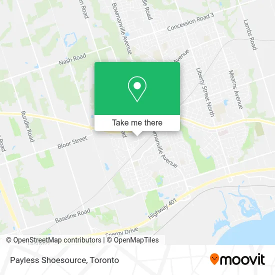 Payless Shoesource map