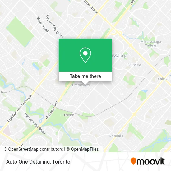 Auto One Detailing map