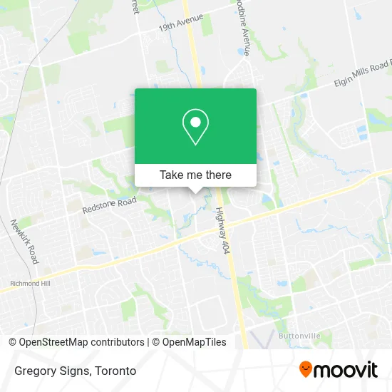 Gregory Signs map