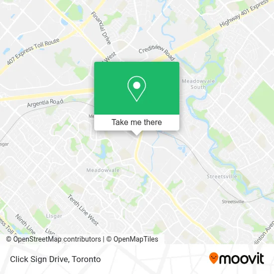 Click Sign Drive map