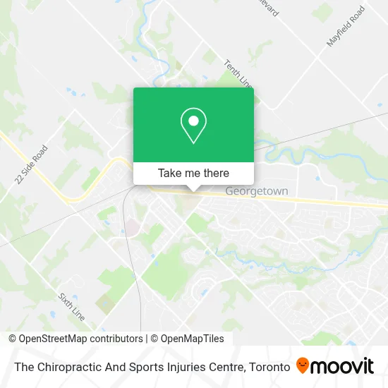 The Chiropractic And Sports Injuries Centre map