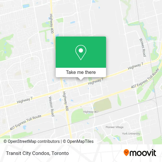 Transit City Condos map
