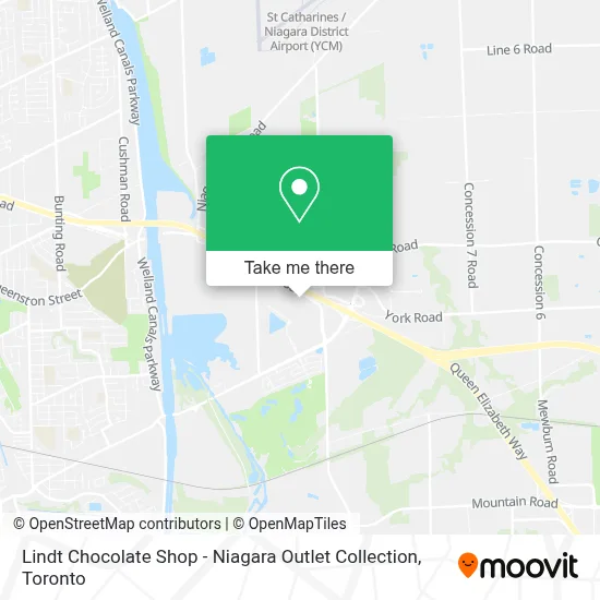 Lindt Chocolate Shop - Niagara Outlet Collection map