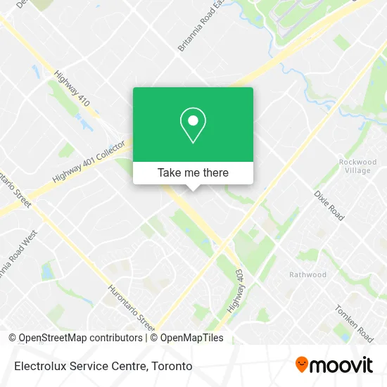 Electrolux Service Centre map