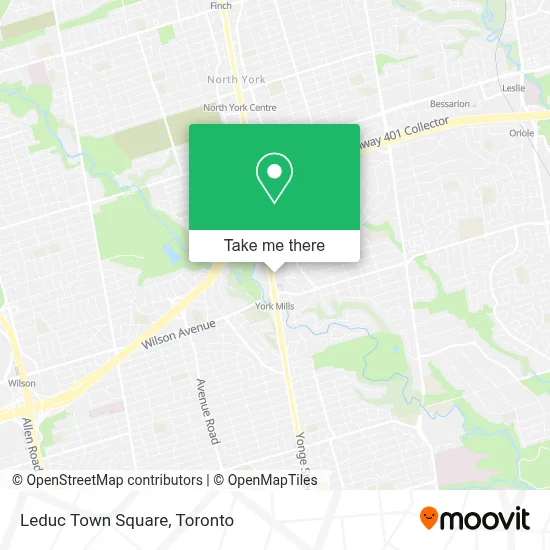 Leduc Town Square map