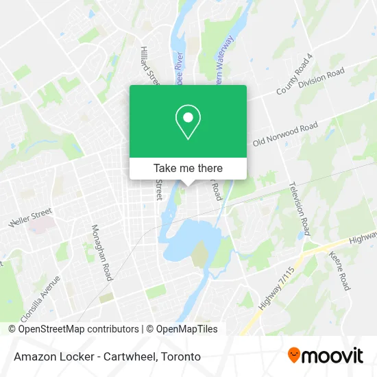 Amazon Locker - Cartwheel map