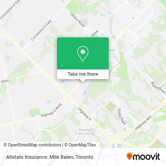Allstate Insurance: Mile Balen map