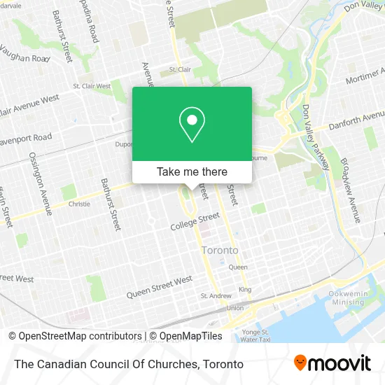 The Canadian Council Of Churches map