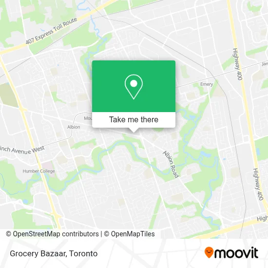 Grocery Bazaar map