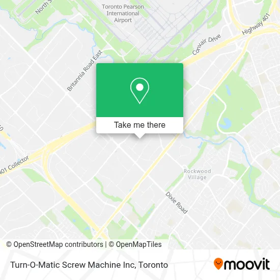 Turn-O-Matic Screw Machine Inc map
