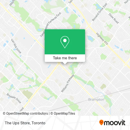 The Ups Store map