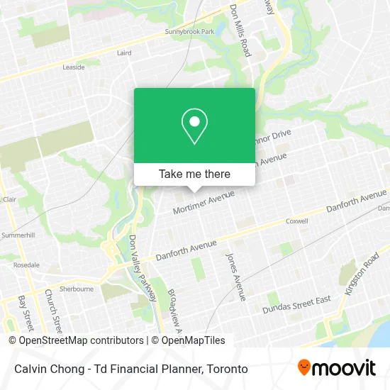 Calvin Chong - Td Financial Planner map