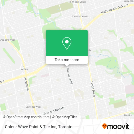 Colour Wave Paint & Tile Inc map