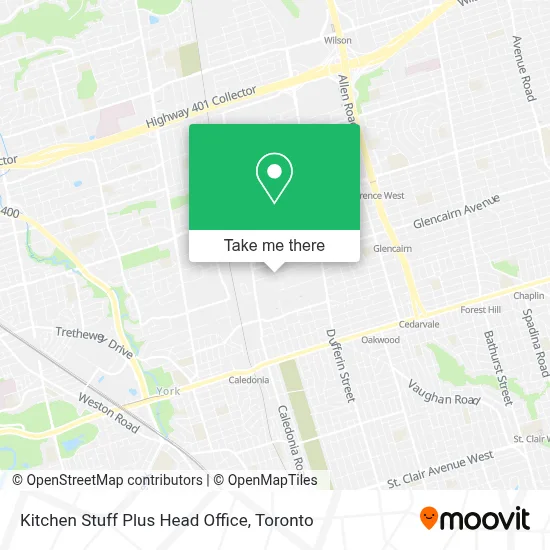 Kitchen Stuff Plus Head Office map