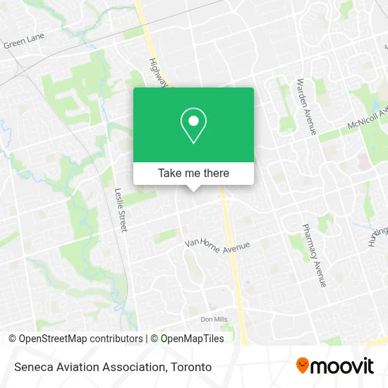 Seneca Aviation Association map