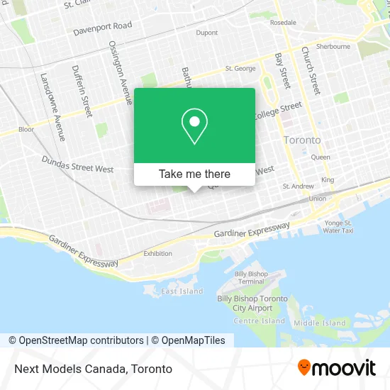 Next Models Canada map