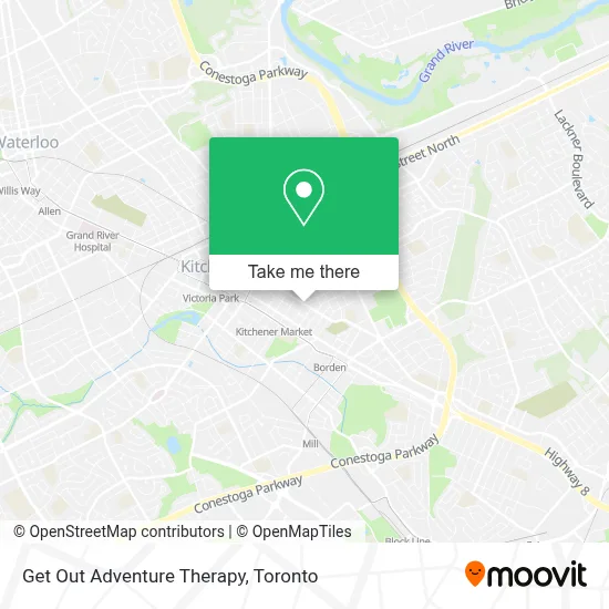 Get Out Adventure Therapy map
