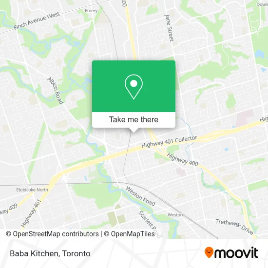 Baba Kitchen map