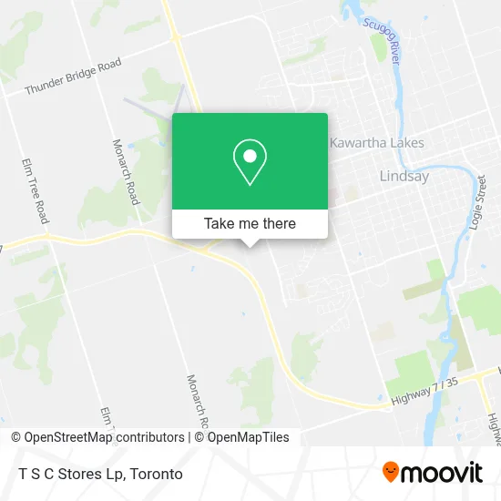 T S C Stores Lp map