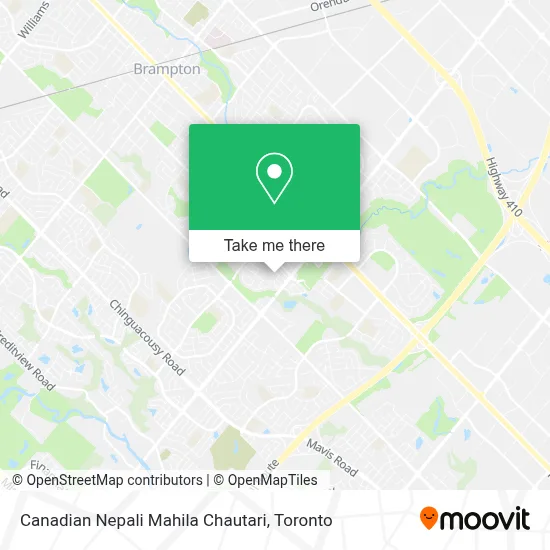 Canadian Nepali Mahila Chautari map