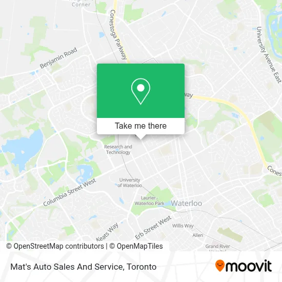 Mat's Auto Sales And Service map
