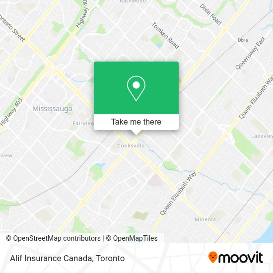 Alif Insurance Canada map