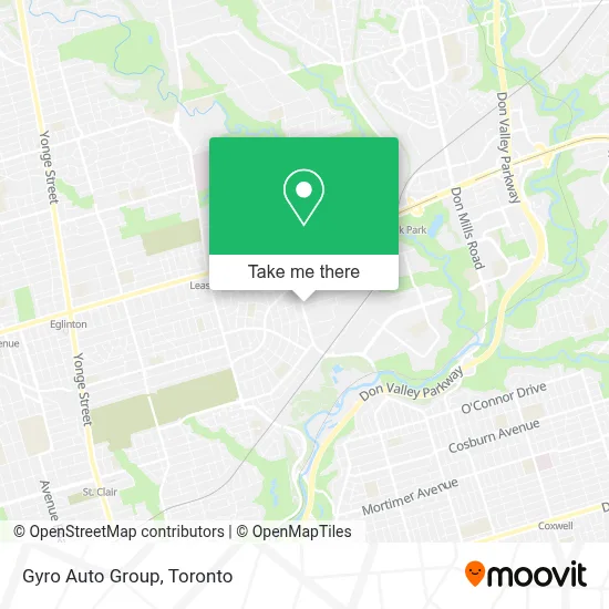 Gyro Auto Group map