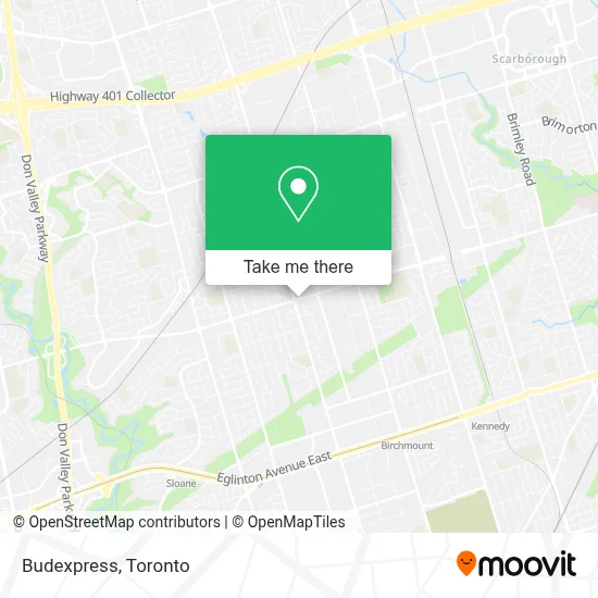 Budexpress map