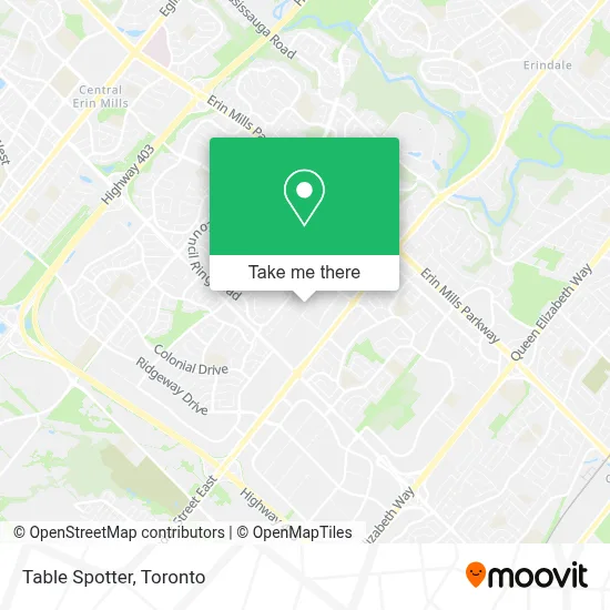 Table Spotter map