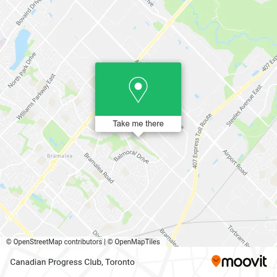 Canadian Progress Club map