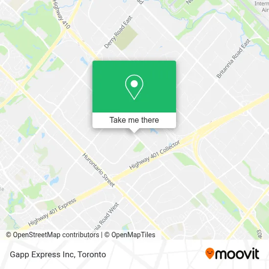 Gapp Express Inc map