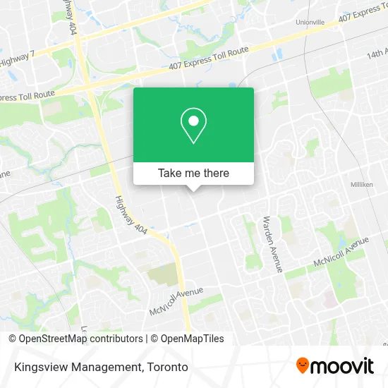 Kingsview Management map