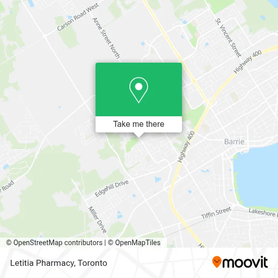 Letitia Pharmacy map