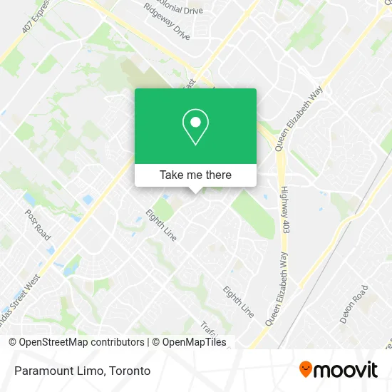 Paramount Limo map