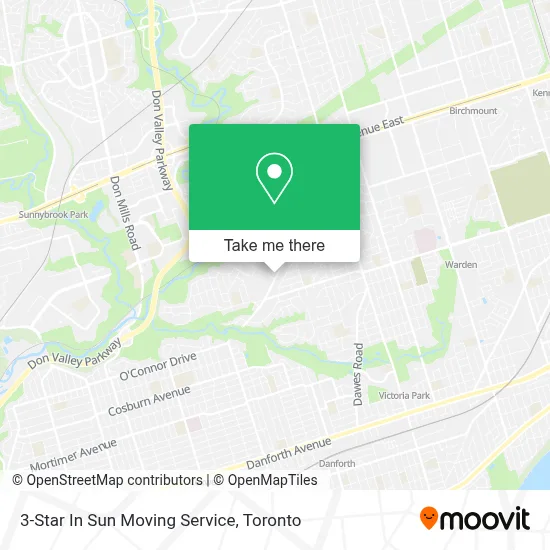 3-Star In Sun  Moving Service map