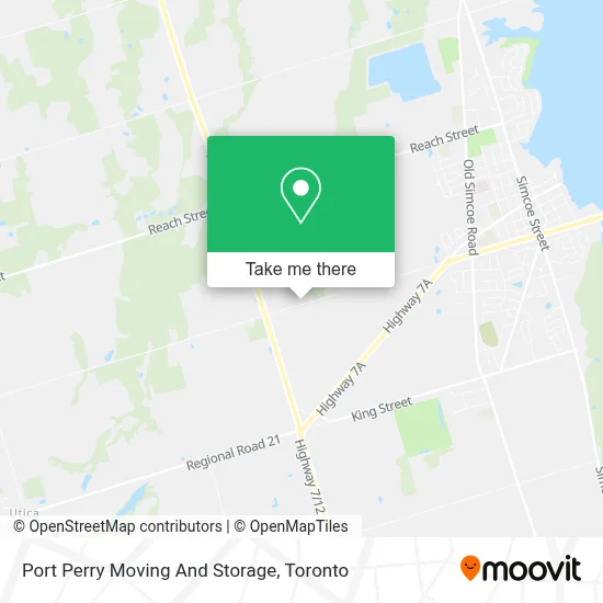 Port Perry Moving And Storage map