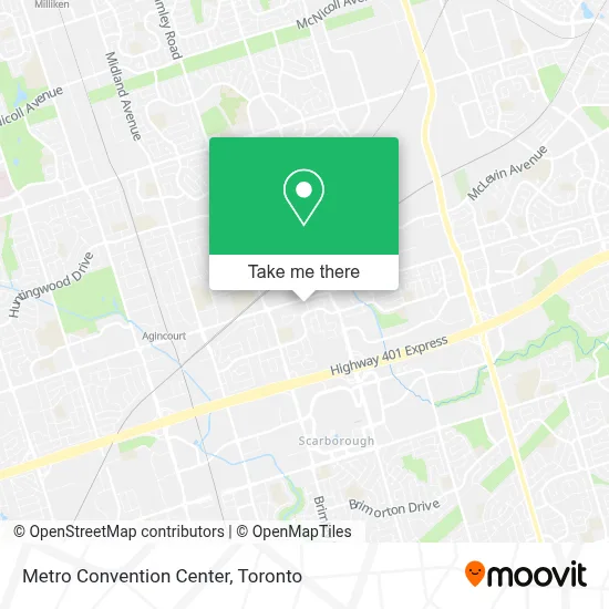 Metro Convention Center map