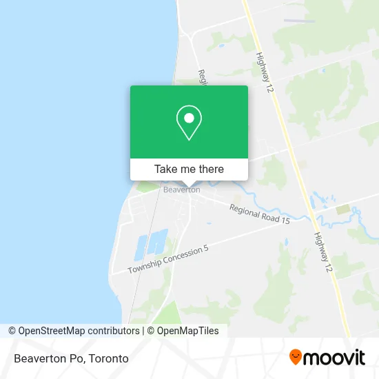 Beaverton Po map